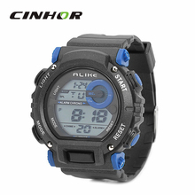 Multifuncionales deportes exterior impermeable natación buceo reloj de pulsera mujeres y hombres del reloj del deporte con retroiluminación azul ( 1 x CR2025 )