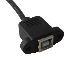 LightDeal upgrade USB2.0 B Female to USB B Male Printer 90Right Angle Extension Mount Cable Cord Household!