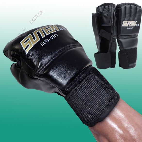 Cool MMA Muay Thai Training Punching Bag Half Mitts Sparring Boxing Gloves