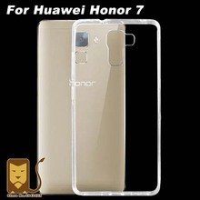 Huawei Honor 7 Case Cover 0.6mm Ultrathin Transparent TPU Soft Cover Protective Case For Huawei Honor 7 With Gift Screen Film