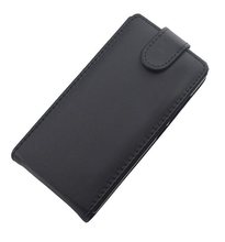 Classical Fashion Magnetic Flip PU Leather Pouch Case Cover Black For Nokia XL Dual SIM RM