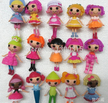 16pcs/lot New 8cm MGA mini Lalaloopsy Doll the bulk button eyes toys for girl classic toys Brinquedos