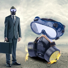 High Quality Dual Gas Filter Anti Dust Paint Respirator Mask Goggles Industrial Safety NG4S