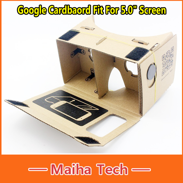 For 5 0 Screen DIY Google Cardboard Virtual Reality VR Mobile Phone 3D Viewing Glasses Google