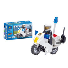 2016 High Quality Police Motorcycle Building Blocks Compatible With LEGO Policeman Motorbike Bricks Birthday Gift Brinquedos Toy