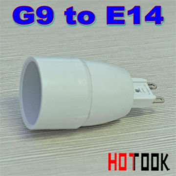 Wholesale G9 to e14 Converter Adapter Lamp Base holder socket for LED Light Lamp Bulb CE&RoHS Approve  x 100pcs -- free shipping