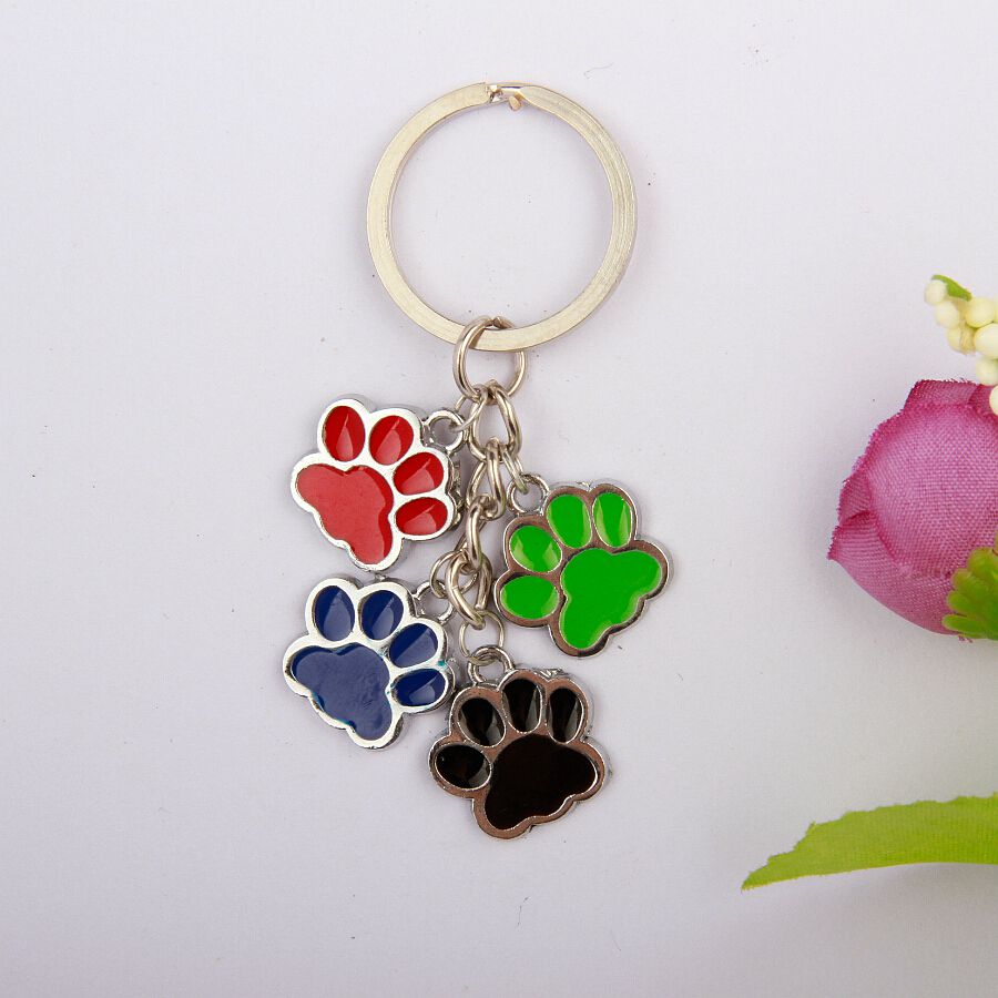 diy charm keychain 10pcs vintage drop glaze multicolor paw prints charm keychain diy key chains accessories for diy charm keychain 10pcs vintage drop glaze multicolor paw prints charm keychain diy key chains accessories for