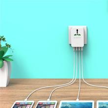 New 1 AC Multi Outlet Travel Power Strip Office Surge Protector With 4 USB surface charger