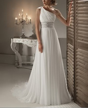 Elegantní dlouhé svatební šaty z Aliexpress