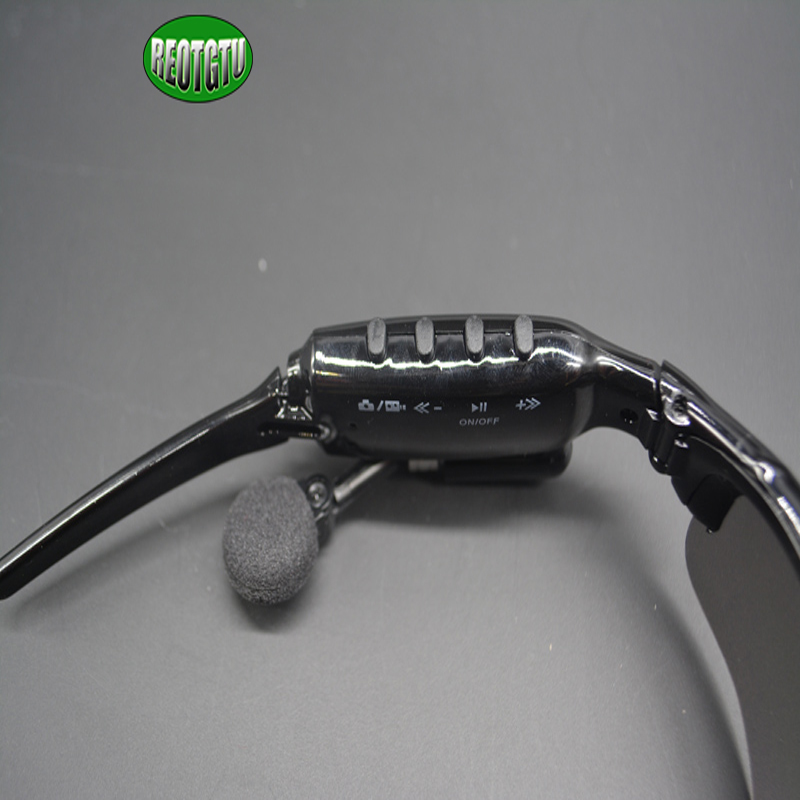 Free shipping 365 bluetooth stereo glasses V4 sports video recorder support pho