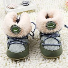 2015 First walkers boots baby shoes winter crib shoes t tied plushed baby boy s boots