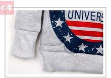 Stars Printed Baby Boys Kids Coat Hoodie Jacket Sweater Pullover Outwear 2 7Y