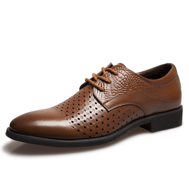 com : Buy Mens Dress Shoes 2015 Luxury Genuine Leather Men Dress Shoes ...