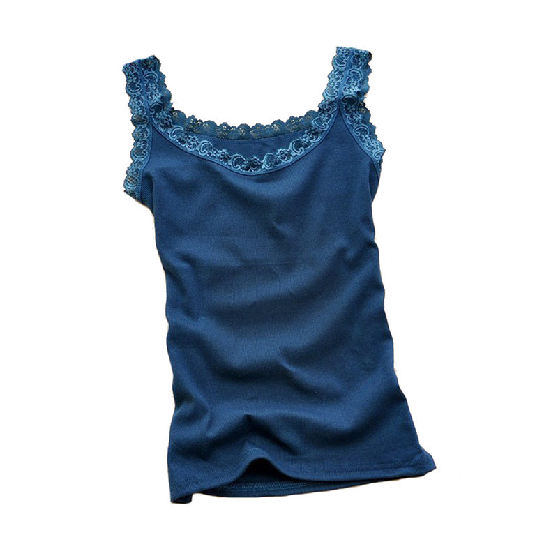 Hot Selling New Ladies Multicolour Long Sleeveless Bodycon Temperament Lace T shirt Vest Tank Top Women
