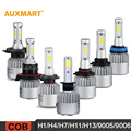 Auxmart H1 H4 H7 H11 H13 9005 9006 COB 72W LED Car Headlight Bulbs 6500K 8000LM