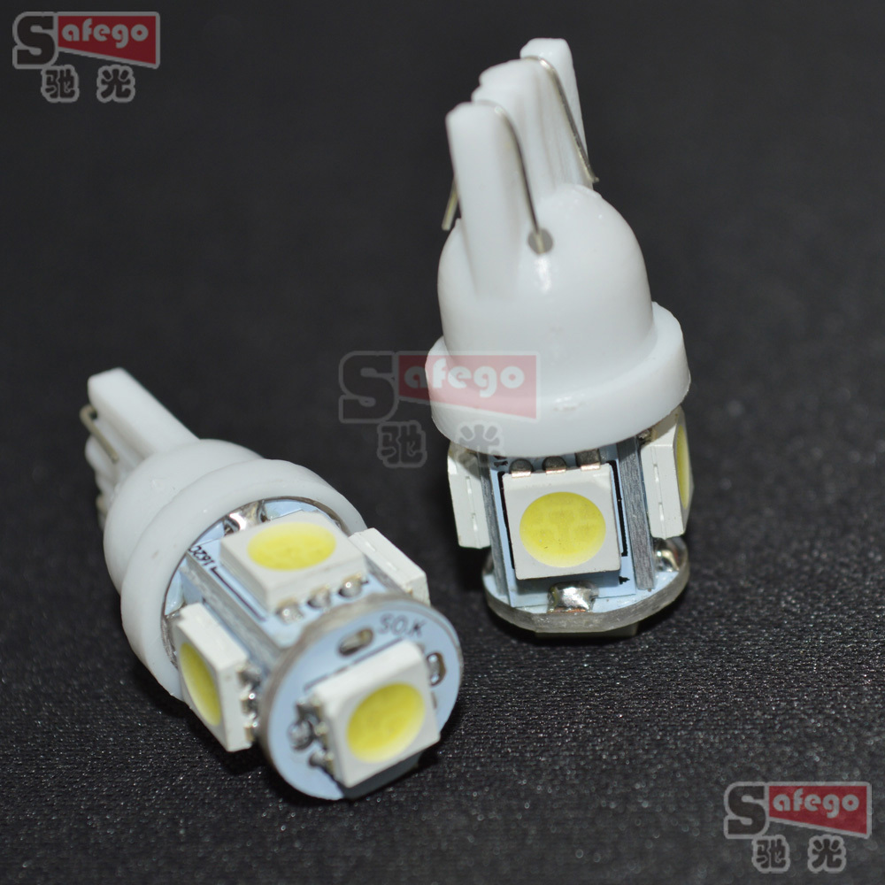 20pcs T10 5050 5SMD LED t10 194 168 W5W Car Side Wedge Tail Light Lamp Bulb