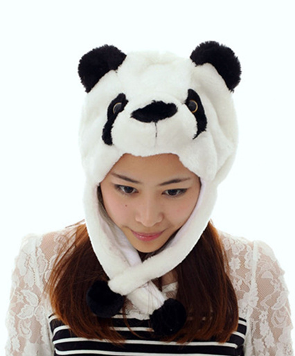 Mode baru Unisex kartun hewan topi panda, Lucu berbulu mewah musim dingin yang hangat topi - Mode-baru-Unisex-kartun-hewan-topi-panda-Lucu-berbulu-mewah-musim-dingin-yang-hangat-topi-topi