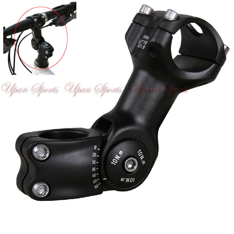 MTB Mountain Road Bike Bicycle Adjustable Angle Stem Riser Extended 25.4mm * 28.6mm*90mm Long