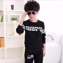 Spring Autumn Boys Clothing Set Children Sports Suit Boys Long-sleeve T-shirt+Pants 2pcs Kids Clothes Set for 5-12Years