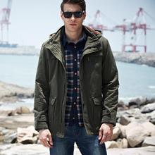 Winter Thickening Brand Trend New 2014 Outdoors Plus Slim Velvet Hooded Zipper Men s Clothing Jackets