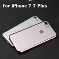 Electroplating TPU Soft Back Cover Case For iPhone 7 7 Plus