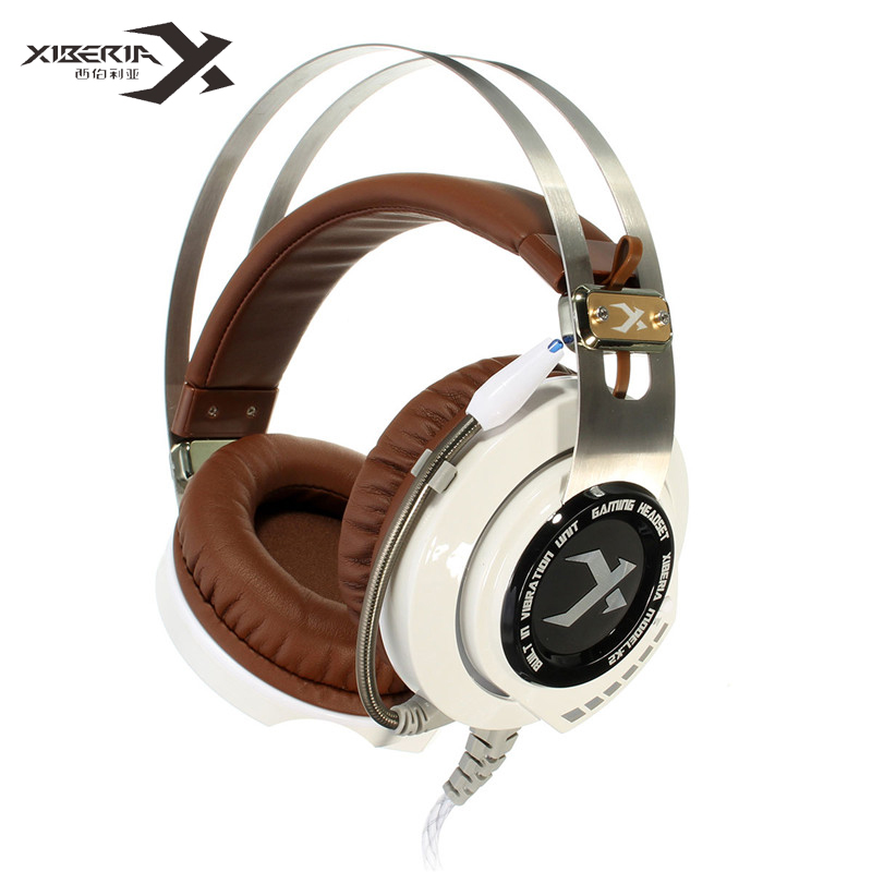 XIBERIA K2 Over-ear Gaming Headset Earphone Headband Headphone with Mic Stereo Bass Music Breathing LED Light for PC Game
