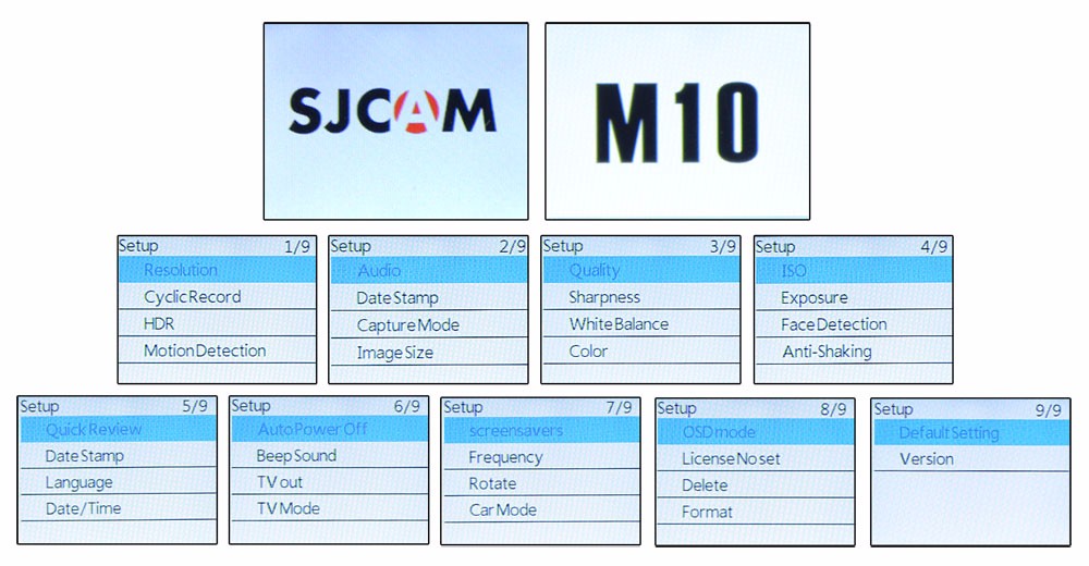 original sjcam m10 1080p hd mini cube action camera 13