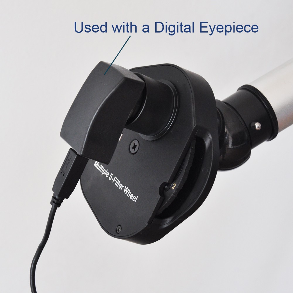 1.25" Inch 5Position Manual Filter Wheel For Telescope