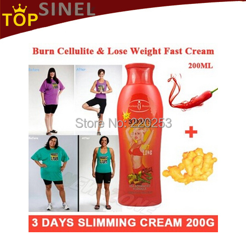 Anti cellulite 3 Days climming cream chili and ginger stubborn fat burn potent lose weight burning