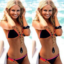 2016 font b Women b font Brazilian Biquini Neoprene Crochet Bikini font b Bra b font