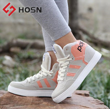 Spring Women Shoes 2016 New Lace-up Women Shoes Fashion Pu Leather Casual Shoes Women Platform Flats High Top Women Shoes