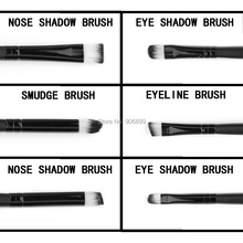 2015 6pcs Soft Synthetic Cosmetic Maquiagem Makeup Brushes Professional Eyeshadow Eyeliner Brush Make Up Makeup Wholesale
