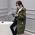 2016 New Fashion Long Winter Jacket Women Slim Female Coat Thicken Parka Down Cotton Clothing Hooded