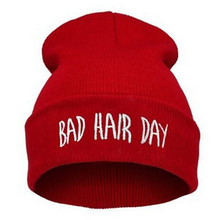 Hat Sport Winter Bad Hair Day Beanie Cap Men Hat Beanie Knitted Hiphop Winter Hats For