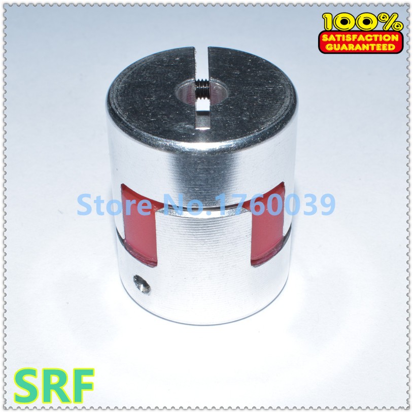 Description Picture 3 of item4pcs/lot 6.35mmx10mm step motor shaft coupler flexible coupling OD 25mmx30mm Plum flexible coupling