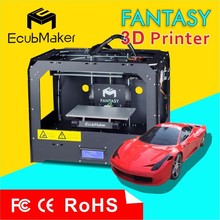EcubMaker High Quality 0.04mm Print Accuracy, Made in China 3D Printer, deux extrudeuse tete imprimante 3d