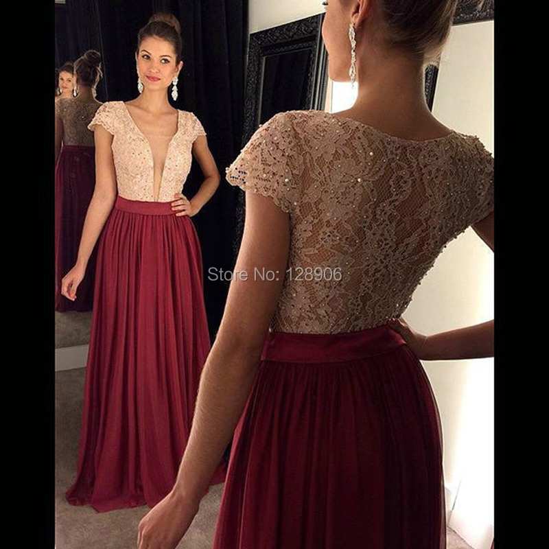 Prom Dresses Champagne And Lace Evening Prom Dresses Champagne And Lace 3