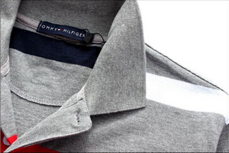 2015 embroidery cotton pinstripe loose big yards American leisure fashion men s short sleeve POTDLO shirt