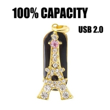 Full capacity usb flash drive 4GB 8GB 16GB 32GB 64GB crystal Jewelry creative u disk pen drive pendrive usb memory disk