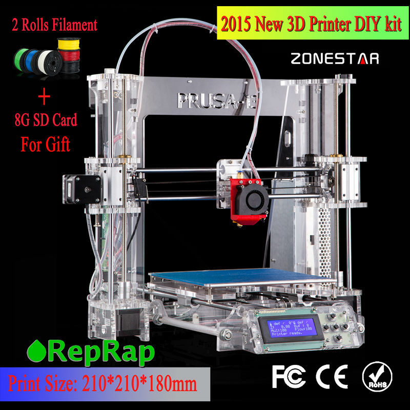 100 Brand new Model Upgraded Prusa i3 DIY 3d Printer kit P802 High Precision Reprap kits