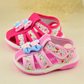 2016 new summer models Rubber shoes Female baby sandals sound Cotton baby toddler shoes soft bottom