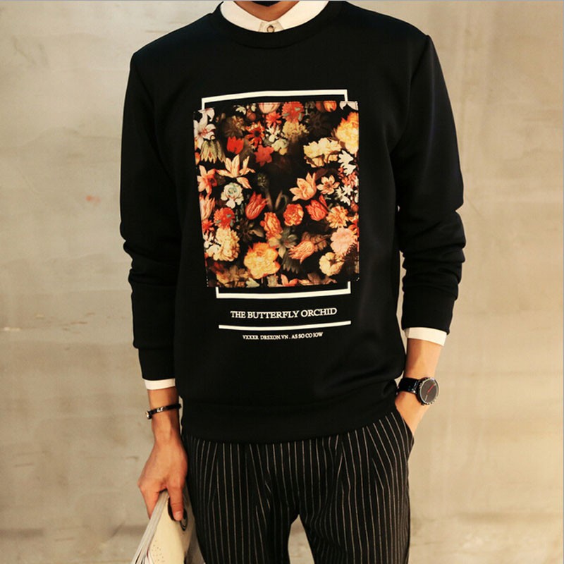 Mens Floral Hoodie01