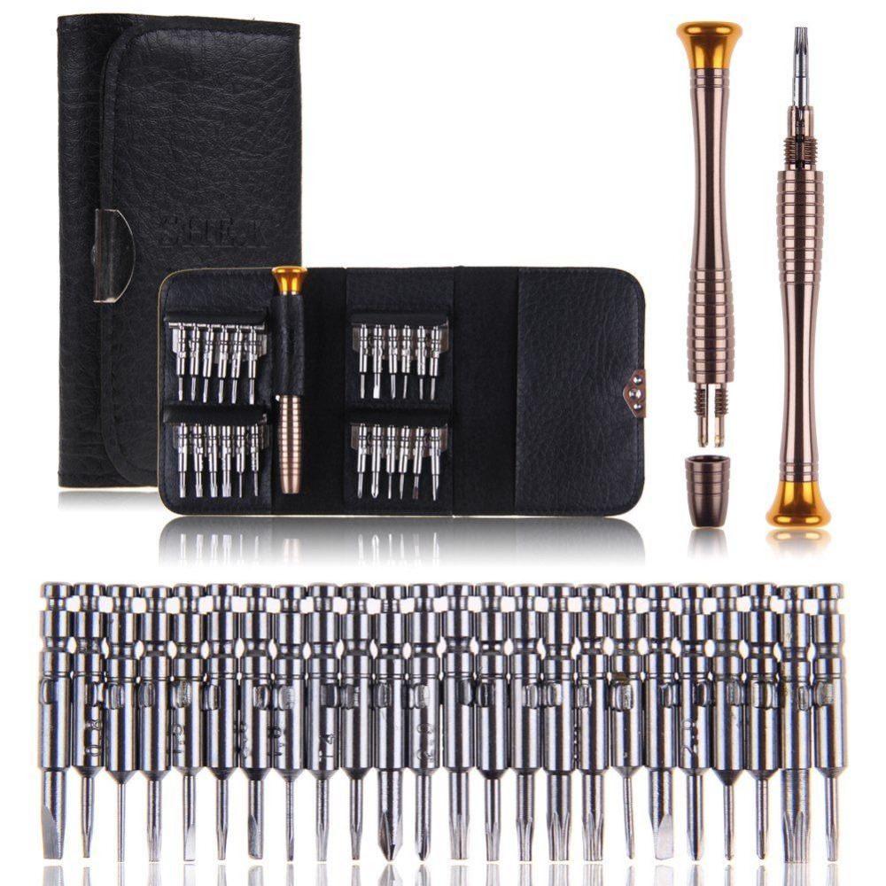 New 25 in 1 Precision Torx Screwdriver Cell Phone Repair Tool Set For iPhone Laptop Cellphone Electronics Free Shipping