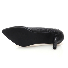 New 2016 Scales pointed toe OL women pumps Genuine leather spike heels women high heels shoes