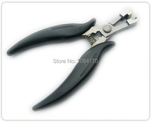 2pcs/Lot Black Flat type plier clamp for Making Flat tip pre-bonded Hair Extension
