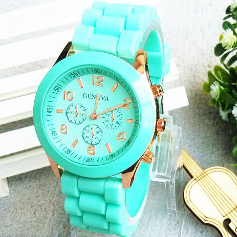 Geneva watch women fashion ladies quartz watches silicone strap analog relogio feminino casusl wristwatches women clock