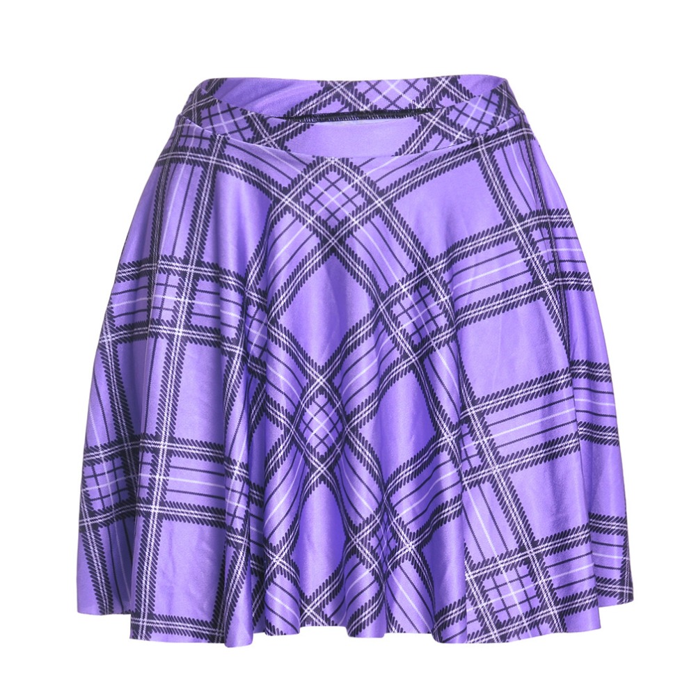 Casual summer style american apparel saia sexy 3d print font b Scotland b font plaid purple
