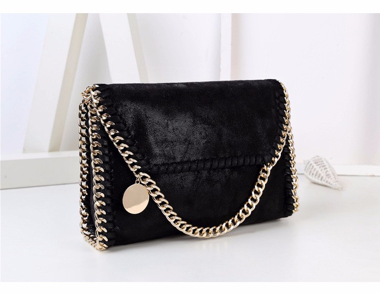 small black chain shoulder bag