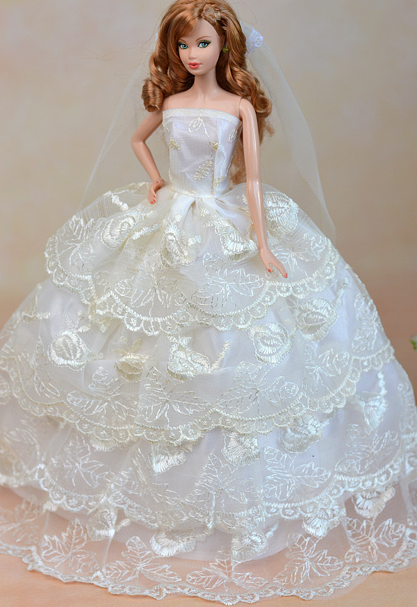 Accessories Beautiful Bride Barbie Doll 36