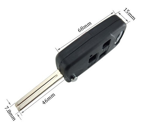 Folding Flip Remote Key Keykess Case Fob 3 Button For